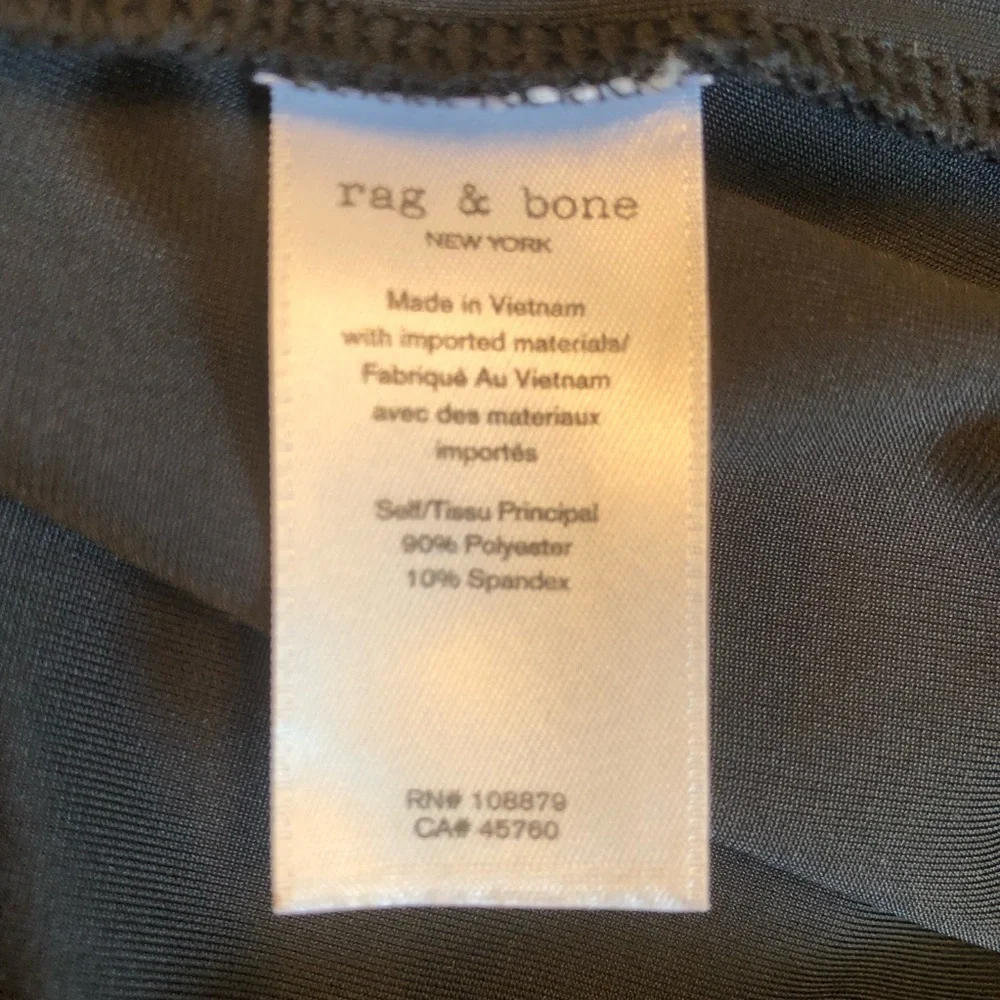 rag & bone Black Velvet Sleeveless Dress Size S Petite